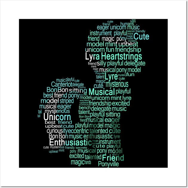 My Little Pony - Lyra Heartstrings Typography Wall Art by SSXVegeta